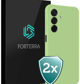 Forterra Forterra Samsung Galaxy A17 Hoesje Siliconen - Groen - 2 PACK