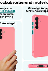 Forterra Forterra Samsung Galaxy A17 Hoesje Siliconen - Lichtroze - 2 PACK