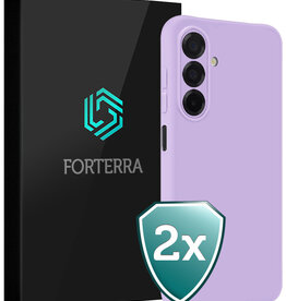 Forterra Forterra Samsung Galaxy A17 Hoesje Siliconen - Lila - 2 PACK
