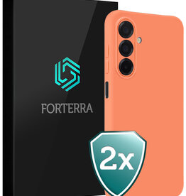 Forterra Forterra Samsung Galaxy A17 Hoesje Siliconen - Perzik - 2 PACK