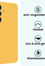 Forterra Forterra Samsung Galaxy A17 Hoesje Siliconen Met Screenprotector - Geel