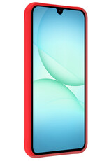 Forterra Forterra Samsung Galaxy A17 Hoesje Siliconen Met Screenprotector - Rood