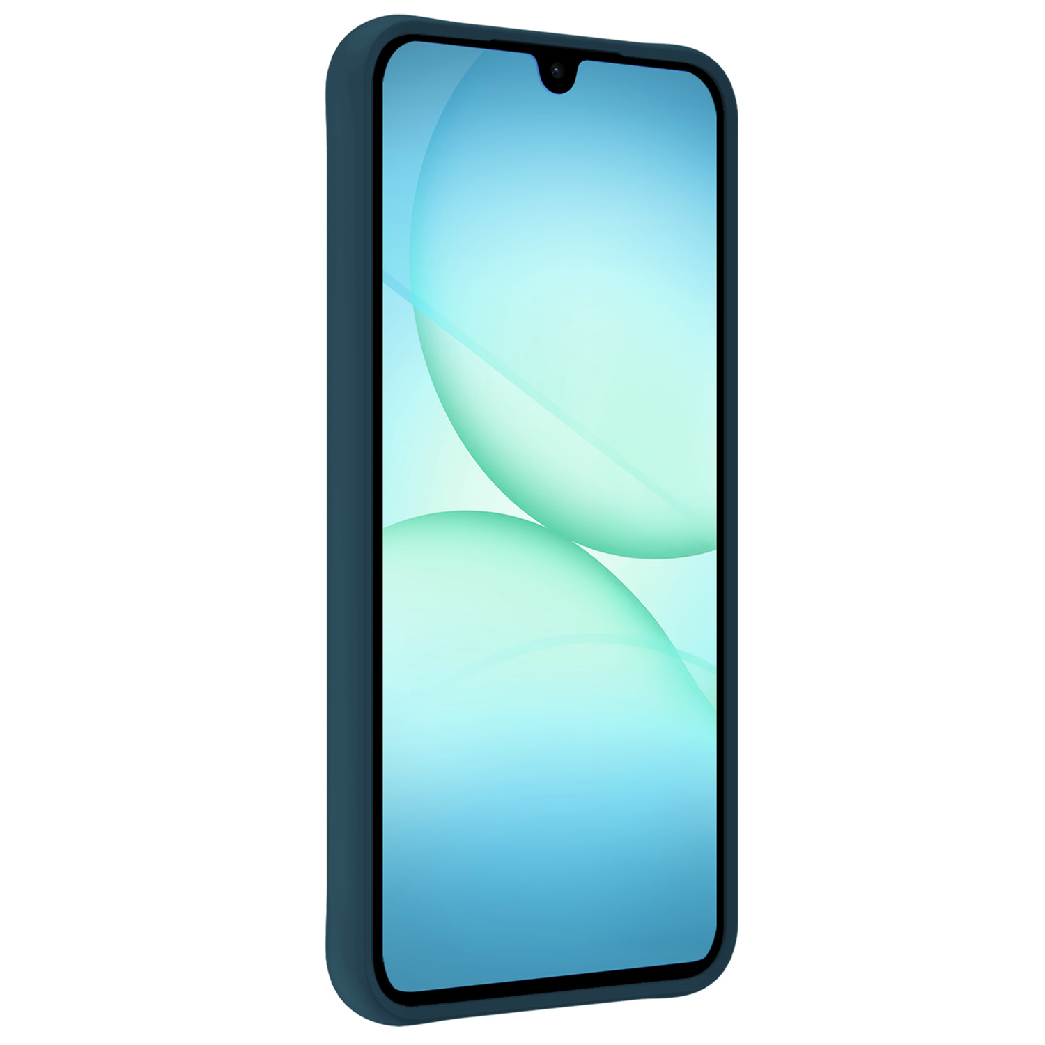 Forterra Forterra Samsung Galaxy A17 Hoesje Siliconen Met 2x Screenprotector - Donkerblauw