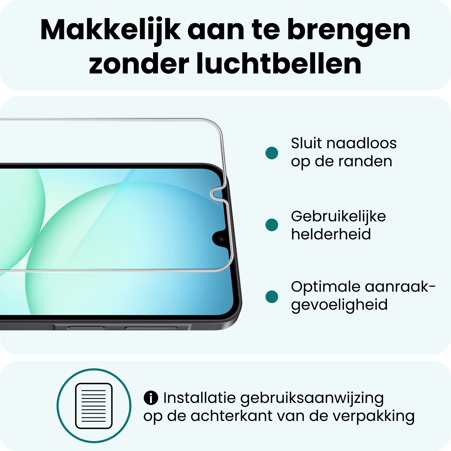 Forterra Forterra Samsung Galaxy A17 Hoesje Siliconen Met 2x Screenprotector - Groen