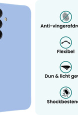 Forterra Forterra Samsung Galaxy A17 Hoesje Siliconen Met 2x Screenprotector - Lichtblauw