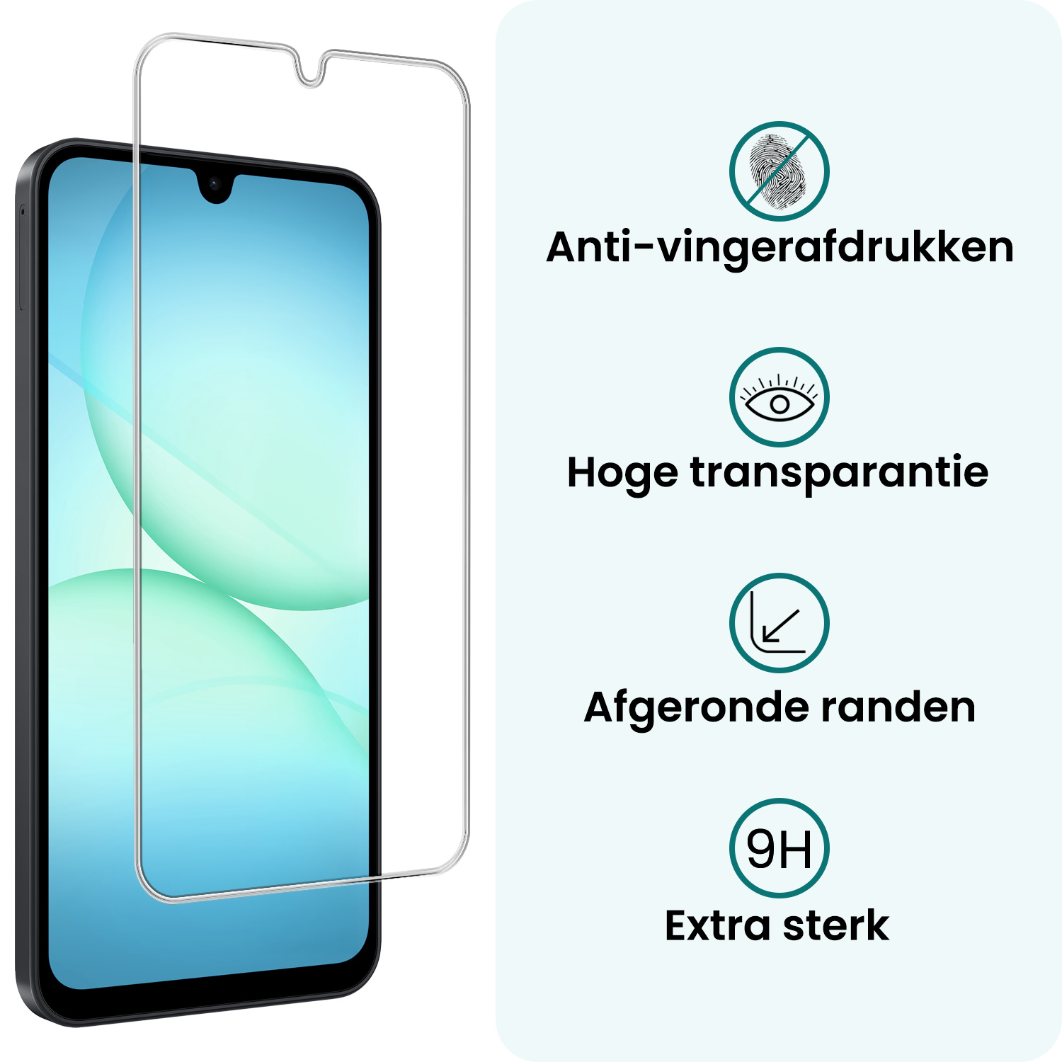 Forterra Forterra Samsung Galaxy A17 Hoesje Siliconen Met 2x Screenprotector - Lichtroze
