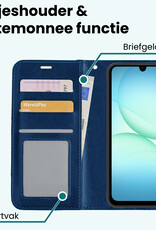 Forterra Forterra Samsung Galaxy A17 Hoesje Bookcase - Donkerblauw