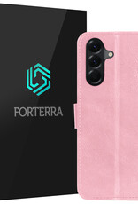 Forterra Forterra Samsung Galaxy A17 Hoesje Bookcase - Lichtroze