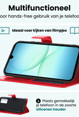 Forterra Forterra Samsung Galaxy A17 Hoesje Bookcase - Rood