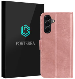 Forterra Forterra Samsung Galaxy A17 Hoesje Bookcase - Rose Goud