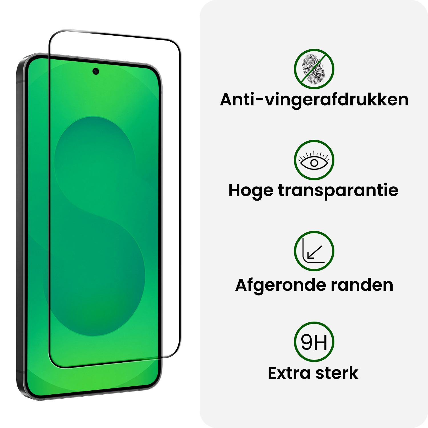 BASEY. BASEY. Samsung Galaxy S25 FE Screenprotector Glas Full Cover