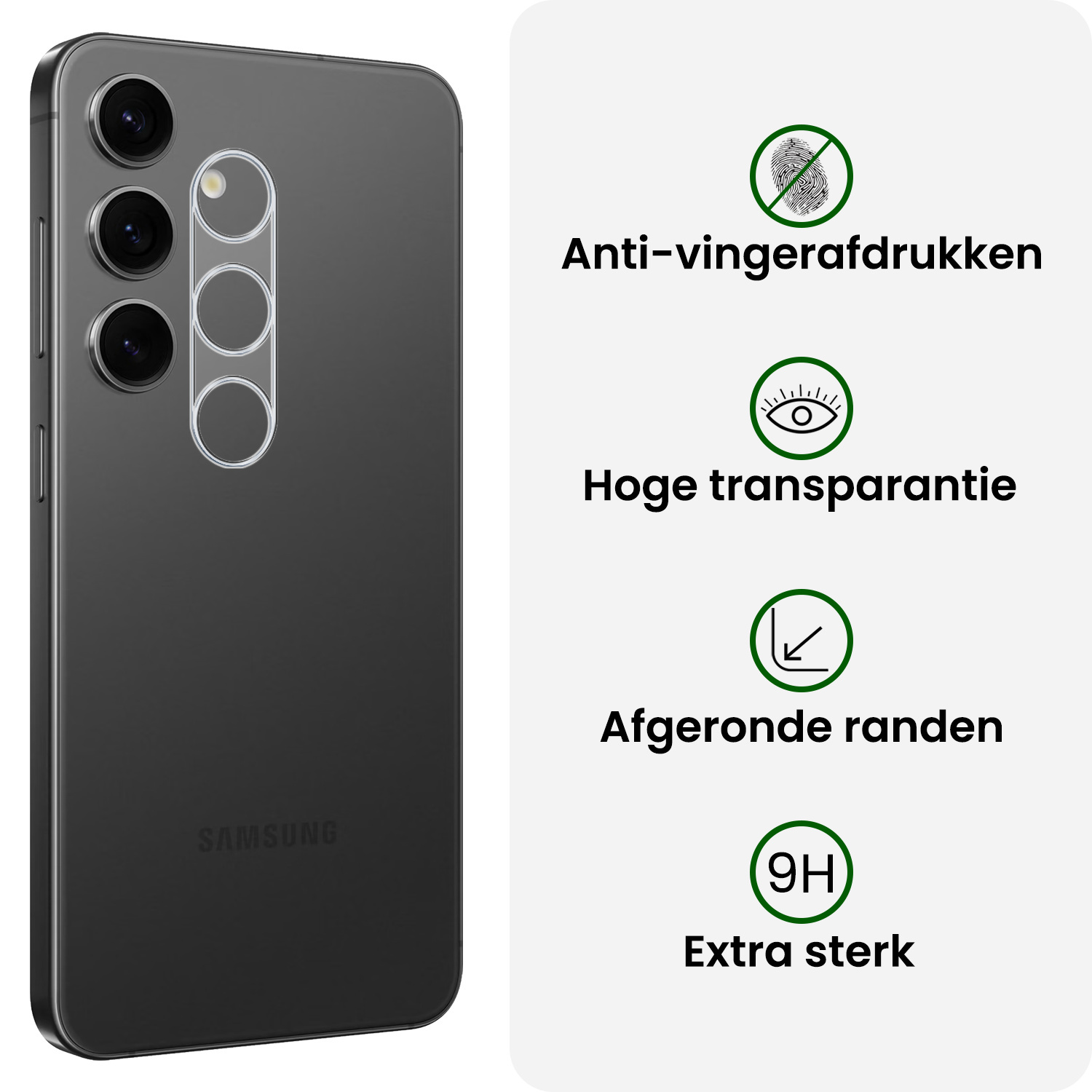 BASEY. BASEY. Samsung Galaxy S25 FE Camera Screenprotector - 3 PACK