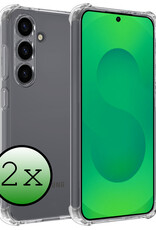 BASEY. BASEY. Samsung Galaxy S25 FE Hoesje Shockproof - Transparant - 2 PACK