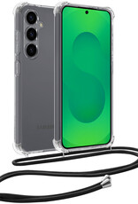 BASEY. BASEY. Samsung Galaxy S25 FE Hoesje Transparant Shockproof Met Zwart Koord