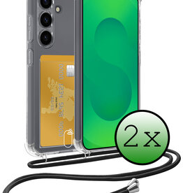 BASEY. BASEY. Samsung Galaxy S25 FE Hoesje Pashouder met Koord - 2 PACK