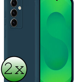 BASEY. BASEY. Samsung Galaxy S25 FE Hoesje Siliconen - Donkerblauw - 2 PACK