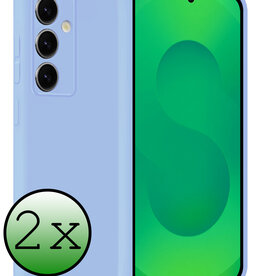 BASEY. BASEY. Samsung Galaxy S25 FE Hoesje Siliconen - Lichtblauw - 2 PACK