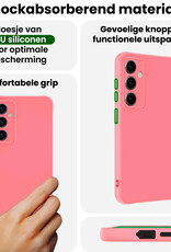 BASEY. BASEY. Samsung Galaxy S25 FE Hoesje Siliconen - Lichtroze - 2 PACK