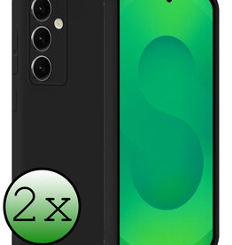 BASEY. BASEY. Samsung Galaxy S25 FE Hoesje Siliconen - Zwart - 2 PACK