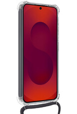 NoXx NoXx Samsung Galaxy S25 FE Hoesje Pashouder met Koord Met Screenprotector