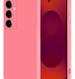 NoXx NoXx Samsung Galaxy S25 FE Hoesje Siliconen - Lichtroze