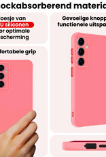 NoXx NoXx Samsung Galaxy S25 FE Hoesje Siliconen - Lichtroze - 2 PACK