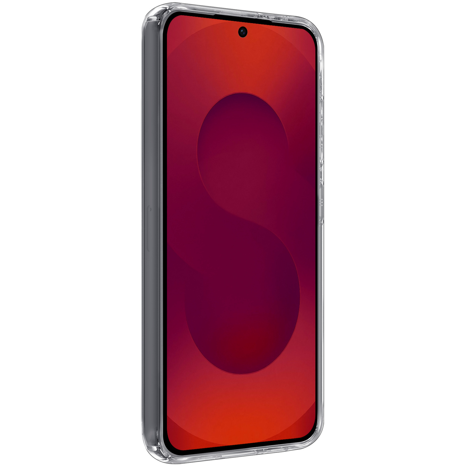 NoXx NoXx Samsung Galaxy S25 FE Hoesje Siliconen Met Screenprotector - Transparant