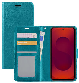 NoXx NoXx Samsung Galaxy S25 FE Hoesje Bookcase - Turquoise