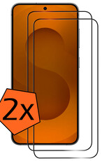 Nomfy Nomfy Samsung Galaxy S25 FE Screenprotector Glas Full Cover - 2 PACK