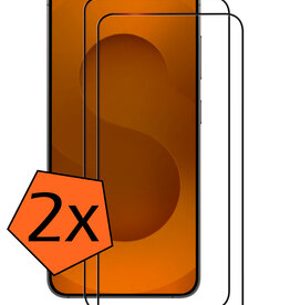 Nomfy Nomfy Samsung Galaxy S25 FE Screenprotector Glas Full Cover - 2 PACK