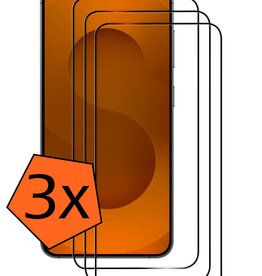 Nomfy Nomfy Samsung Galaxy S25 FE Screenprotector Glas Full Cover - 3 PACK