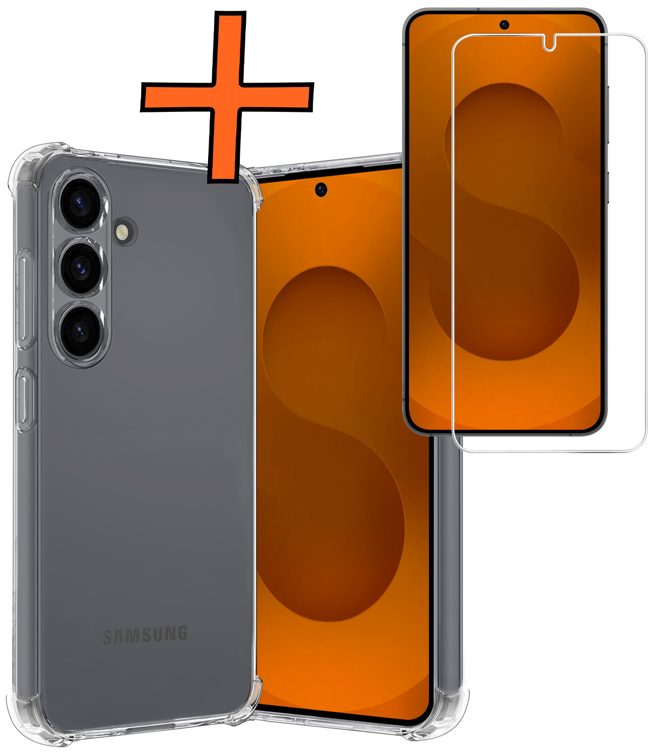 Nomfy Nomfy Samsung Galaxy S25 FE Hoesje Shockproof Met Screenprotector