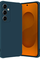 Nomfy Nomfy Samsung Galaxy S25 FE Hoesje Siliconen - Donkerblauw