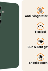 Nomfy Nomfy Samsung Galaxy S25 FE Hoesje Siliconen - Donkergroen