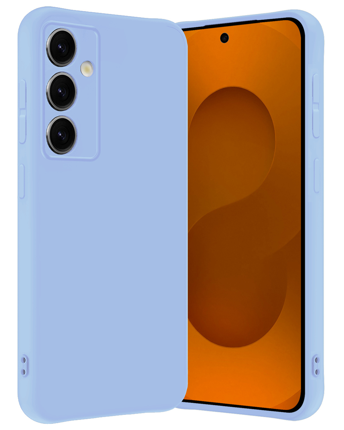 Nomfy Nomfy Samsung Galaxy S25 FE Hoesje Siliconen - Lichtblauw