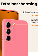 Nomfy Nomfy Samsung Galaxy S25 FE Hoesje Siliconen - Lichtroze - 2 PACK