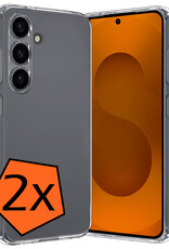 Nomfy Nomfy Samsung Galaxy S25 FE Hoesje Siliconen - Transparant - 2 PACK