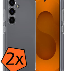 Nomfy Nomfy Samsung Galaxy S25 FE Hoesje Siliconen - Transparant - 2 PACK