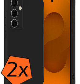 Nomfy Nomfy Samsung Galaxy S25 FE Hoesje Siliconen - Zwart - 2 PACK