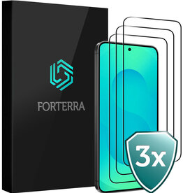Forterra Forterra Samsung Galaxy S25 FE Screenprotector Glas Full Cover - 3 PACK