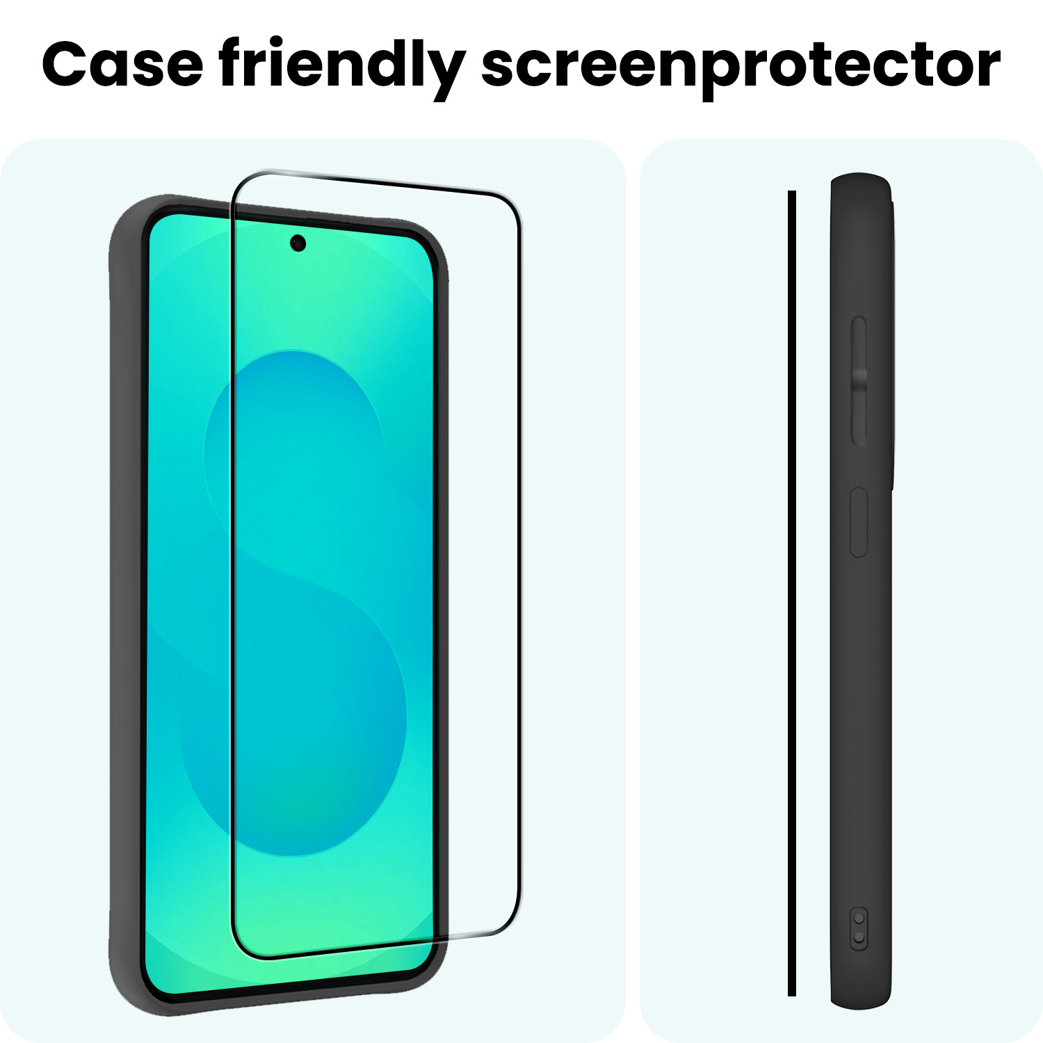 Forterra Forterra Samsung Galaxy S25 FE Screenprotector Glas Full Cover - 3 PACK