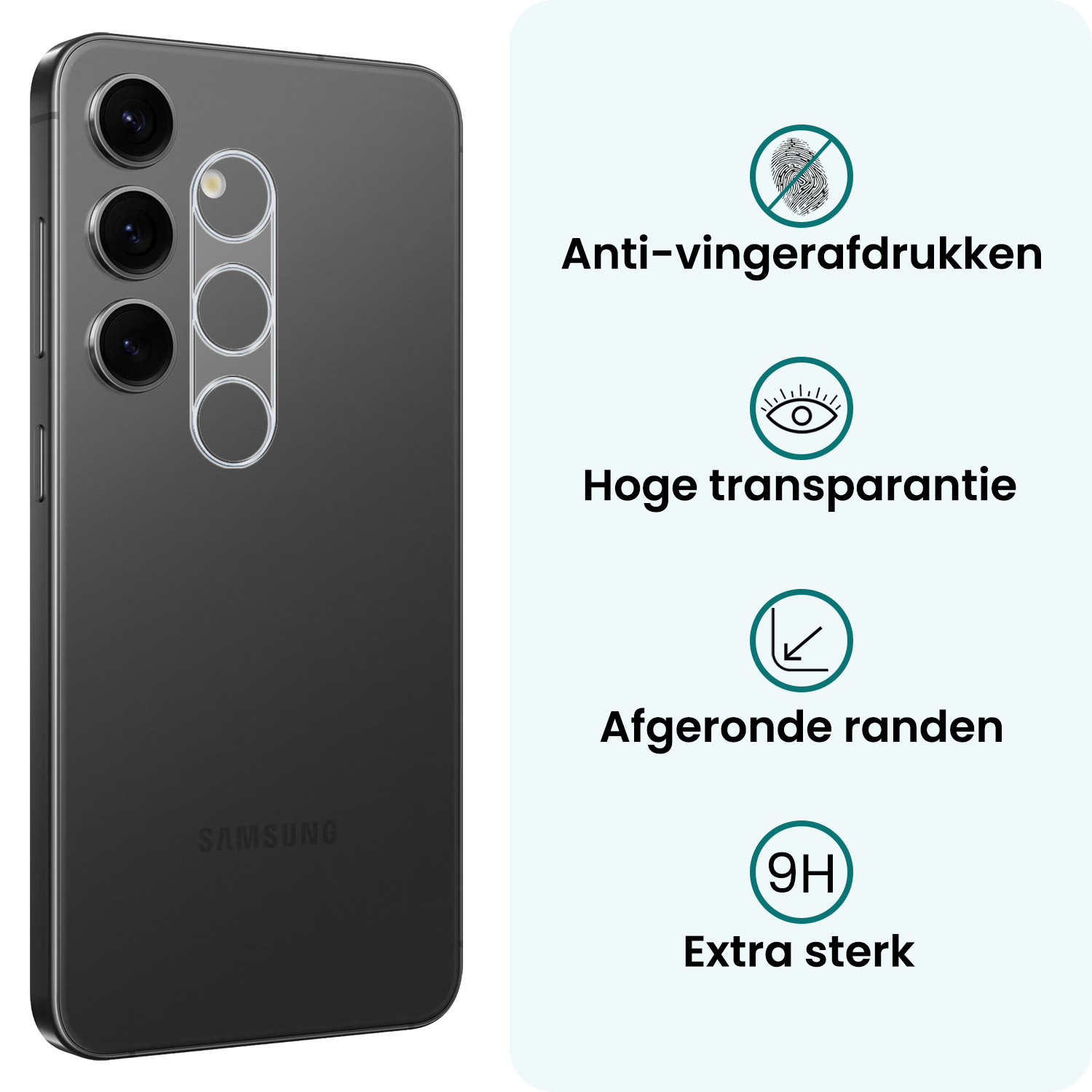 Forterra Forterra Samsung Galaxy S25 FE Camera Screenprotector - 3 PACK