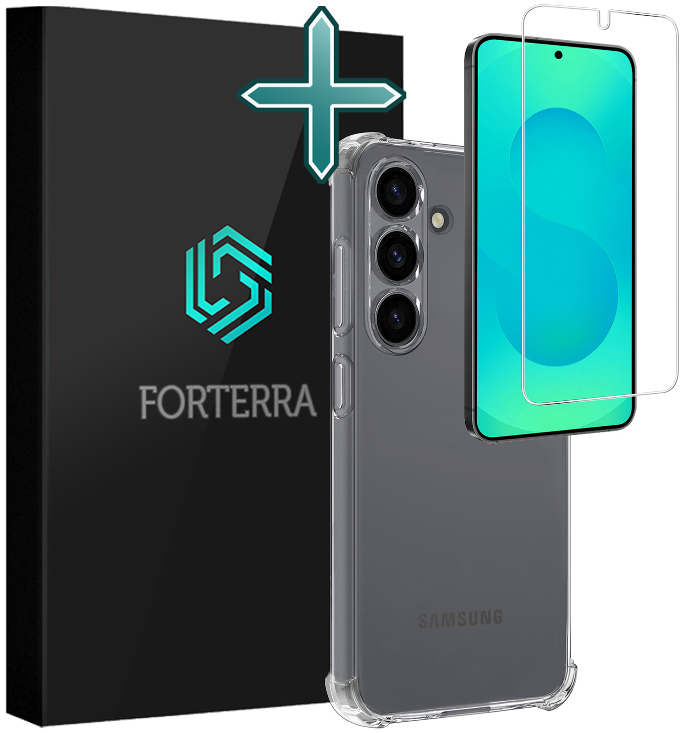 Forterra Forterra Samsung Galaxy S25 FE Hoesje Shockproof Met Screenprotector