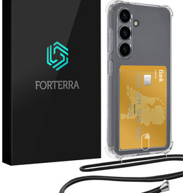 Forterra Forterra Samsung Galaxy S25 FE Hoesje Pashouder met Koord