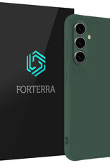 Forterra Forterra Samsung Galaxy S25 FE Hoesje Siliconen - Donkergroen