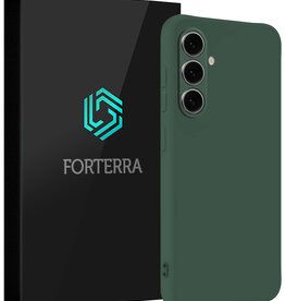 Forterra Forterra Samsung Galaxy S25 FE Hoesje Siliconen - Donkergroen