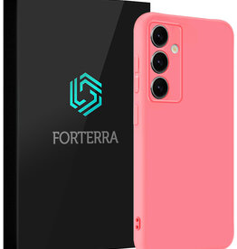 Forterra Forterra Samsung Galaxy S25 FE Hoesje Siliconen - Lichtroze