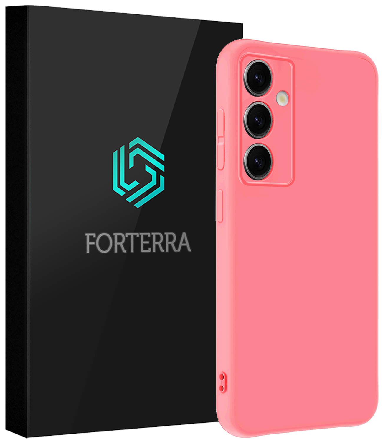 Forterra Forterra Samsung Galaxy S25 FE Hoesje Siliconen - Lichtroze