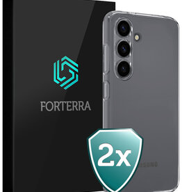 Forterra Forterra Samsung Galaxy S25 FE Hoesje Siliconen - Transparant - 2 PACK