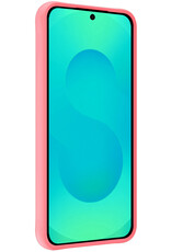 Forterra Forterra Samsung Galaxy S25 FE Hoesje Siliconen Met Screenprotector - Lichtroze